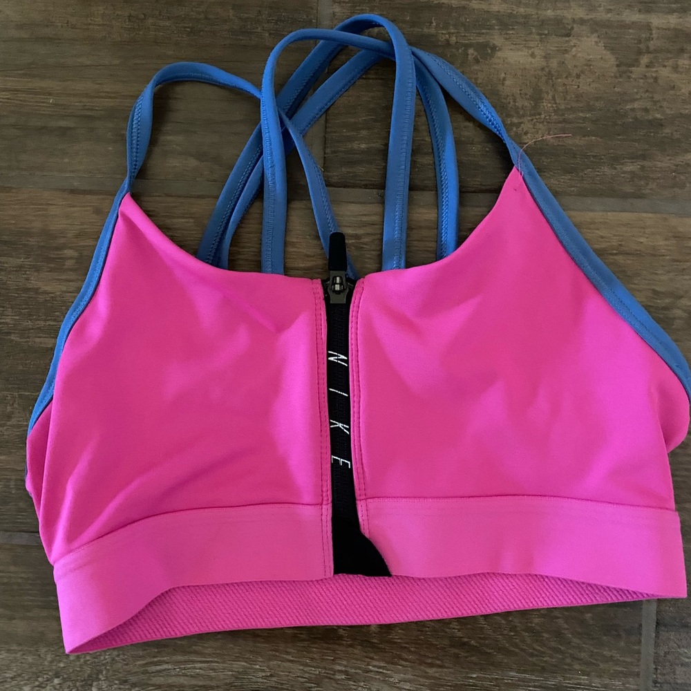 Nike zip up bra